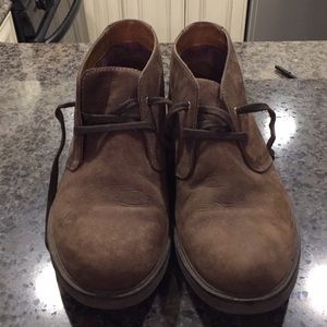 Brown clark desert boots